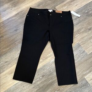 Coldwater Creek Black Straight-Leg Pants